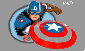 sketch #5127 Captain America by Mark Phillips