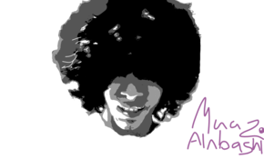 sketch #2459 funky afro