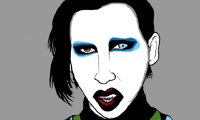 sketch 3774 Marilyn Manson by Junior Silva