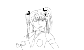 sketch #109783 drawing marie rose from doa5 with a crappy mouse