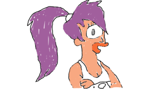 sketch 110082 One Eyed & Purple Haired Leela